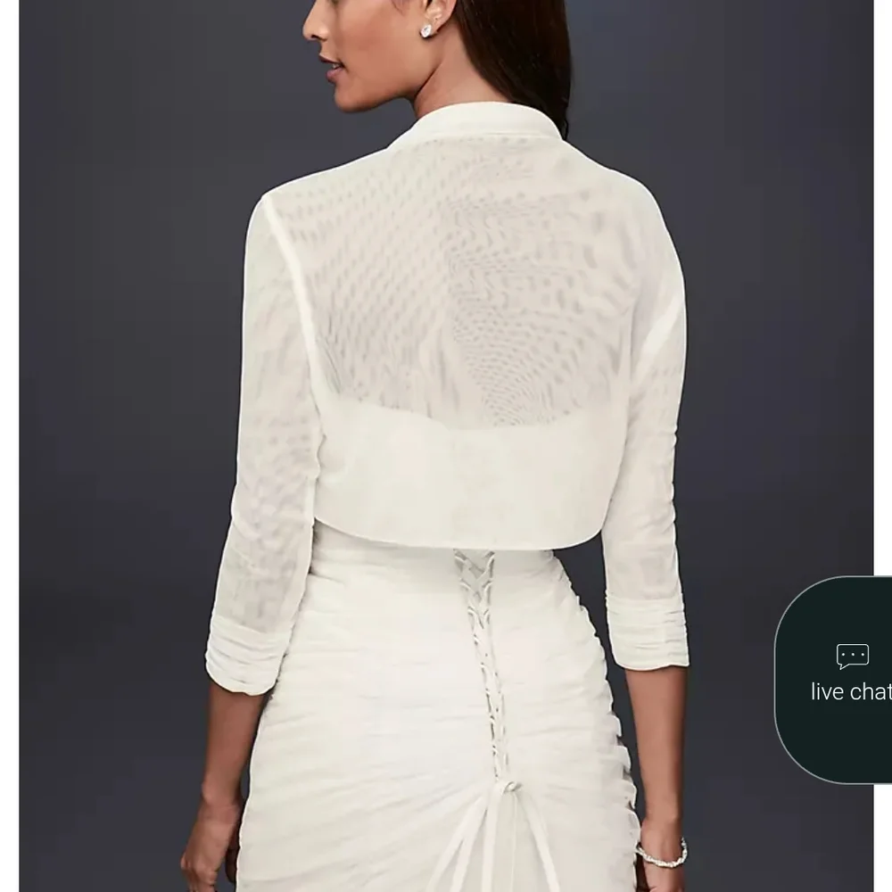 Elegant White Women's Dress - Picture 2 of 4